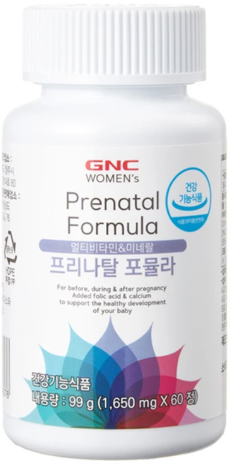 GNC 프리나탈 포뮬라 멀티비타민 99g, 60정, 1개 - 쿠팡