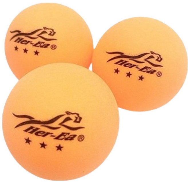 Her-Ea 禾亦 3星桌球, 1組, 3顆, 橘色