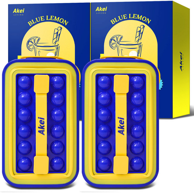 아케이 리빙 아이스볼 메이커, 블루레몬, 2개