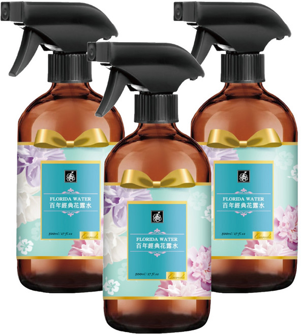 QUNDO 康朵 百年經典花露水, 500ml, 3瓶