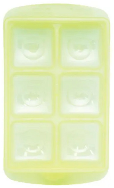 EDISON mama 離乳食冷凍分裝盒 L 6格, 綠色, 1個