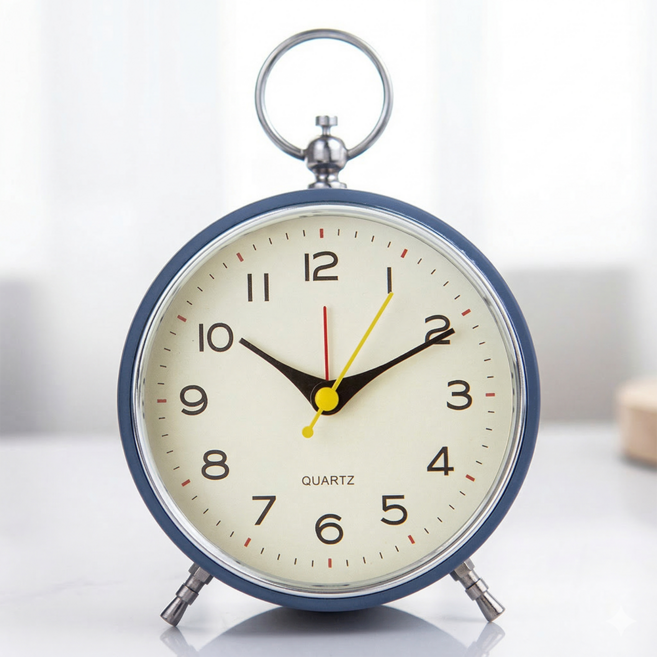 A-Bin 靜音鬧鐘桌鐘, 藍色