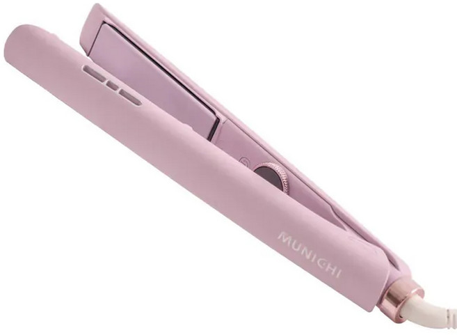 MUNICHI 沐尼黑 國際電壓雙向負離子離子夾 平板夾 25mm 液晶旋鈕式調溫 浮動陶瓷面板 12段溫控, MR.1314, 薰衣草紫