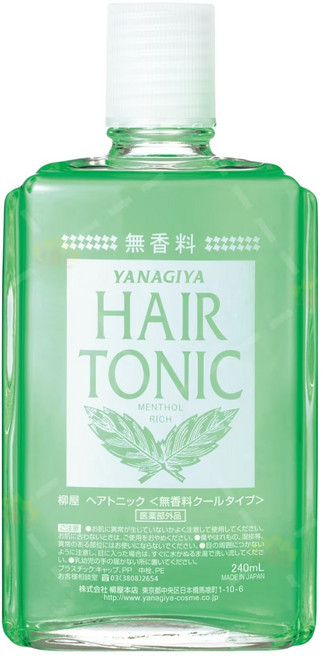 YANAGIYA 柳屋 頭皮髮根營養液 清涼型 無香味, 240ml, 1個