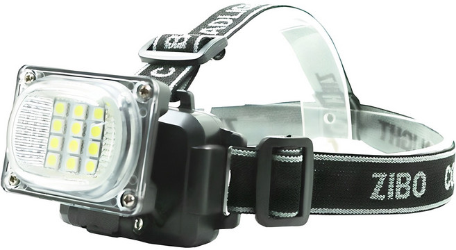 COB LED 충전식 헤드 랜턴 6659A, 혼합색상, 1개