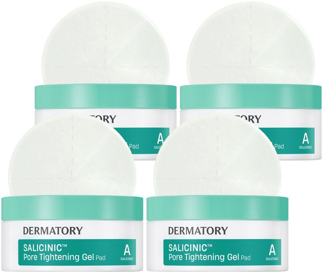 DERMATORY 水楊酸毛孔緊緻凝膠棉片 93g, 4個, 30枚入