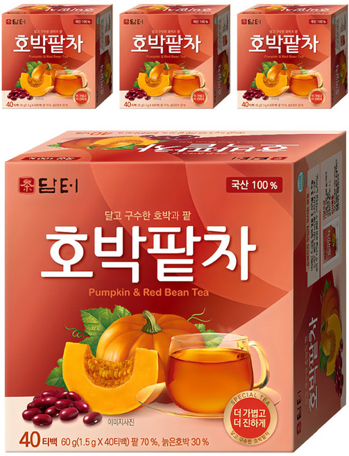 담터 호박팥차, 1.5g, 40개입, 4개
