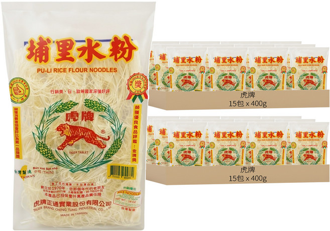 TIGER FOOD 虎牌 埔里水粉 中粗, 400g, 30包