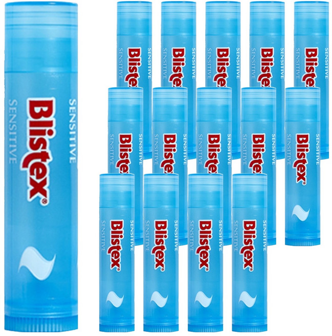 블리스텍스 센시티브 립밤, 무색(무향), 4.25g, 15개