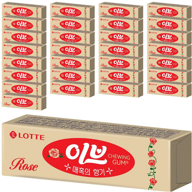 롯데 이브로즈 껌, 26g, 40개