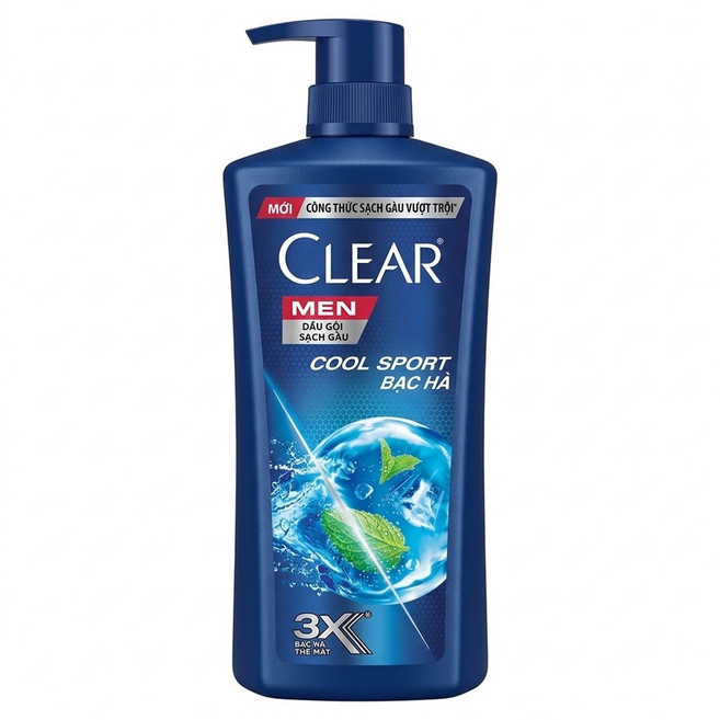 CLEAR 淨 冰涼薄荷止癢 男士去屑洗髮乳, 900g, 1瓶