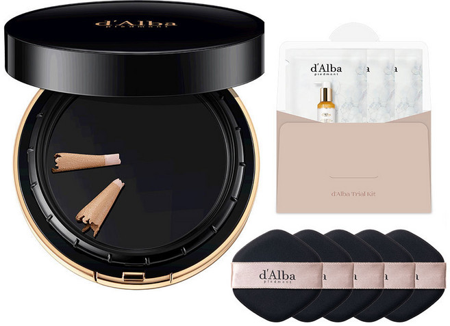 달바 스킨 핏 그라인딩 세럼 커버 팩트 20g + 퍼프 5p + 세럼 클렌저 3ml x 3p, 23호, 1개