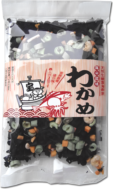味榮 海太郎 海的珍味海帶芽 添加蝦米蟹棒 煮湯、炒菜、涼拌皆佳, 70g, 1包