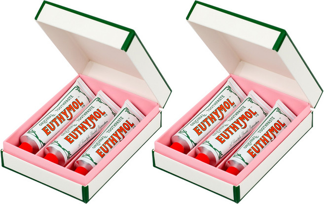 유시몰 오리지널 치약 40g 3개 + 프리미엄 기프트 박스 기획세트, 2세트