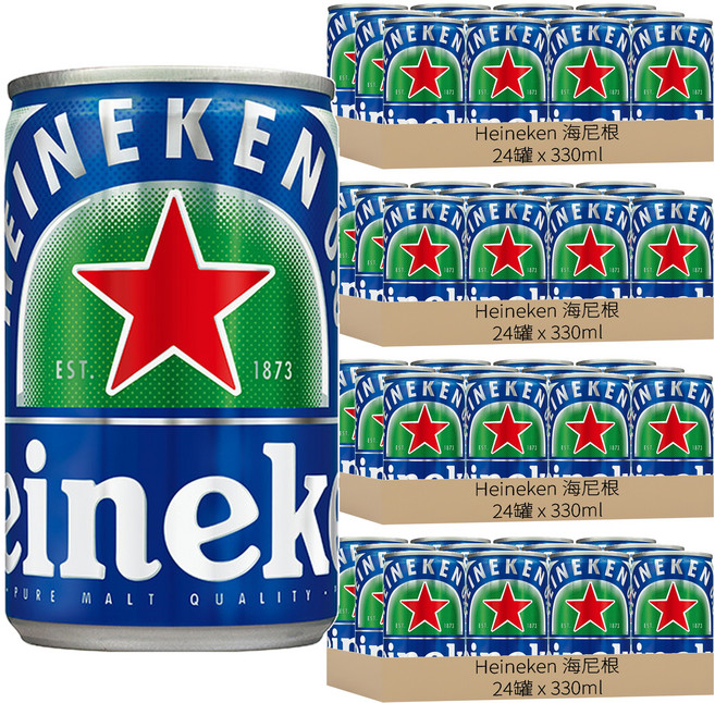 Heineken 海尼根 0.0零酒精啤酒, 330ml, 96罐