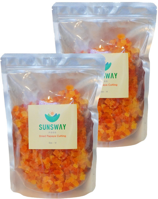 쏠스웨이 건파파야 다이스, 1kg, 2개