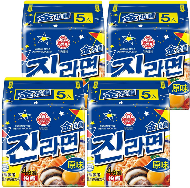 OTOKI 不倒翁 金拉麵 原味 120g, 20包