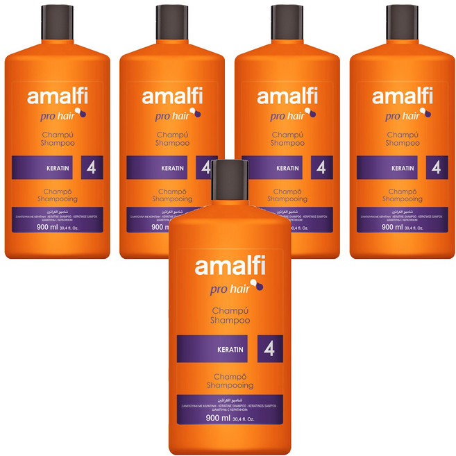 amalfi 摩洛哥堅果油 護色修護專業洗髮精, 900ml, 5瓶