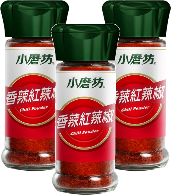 小磨坊 香辣紅辣椒, 25g, 3瓶