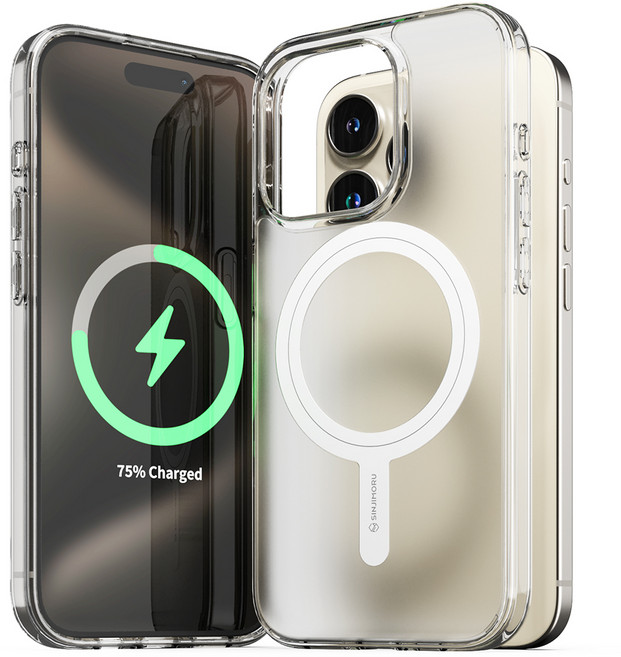 신지모루 2배 자력 M 에어클로 마그네틱 맥세이프 호환 투명 휴대폰 케이스