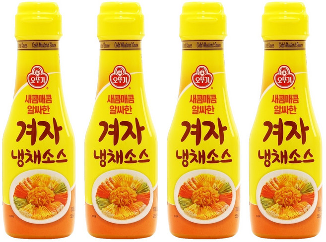 오뚜기 겨자냉채소스, 250g, 4개