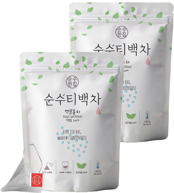 순수한집 맥문동차, 1g, 50개입, 2개