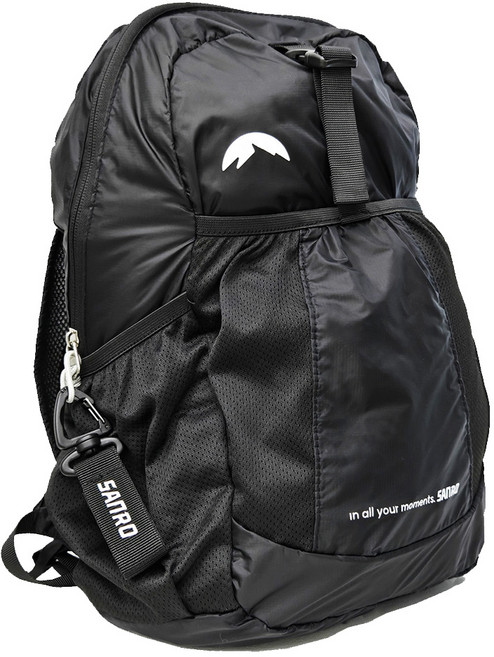 산로 폴딩 초경량 등산가방 소형 20L, 블랙