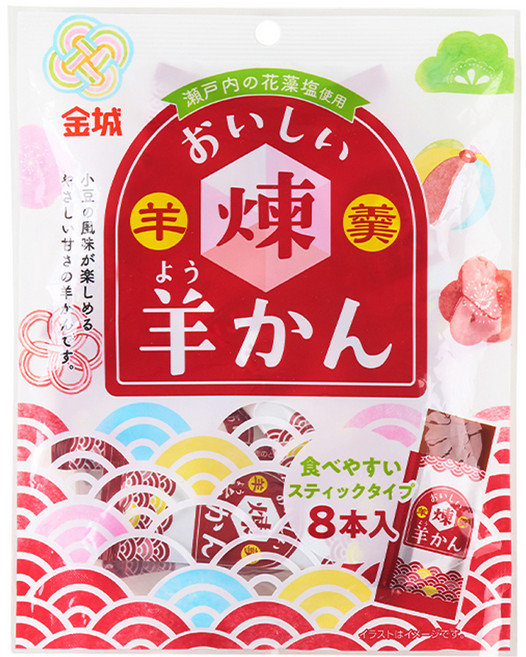 긴죠 오이시이 네리요깡 맛있는 팥 양갱, 123g, 1개