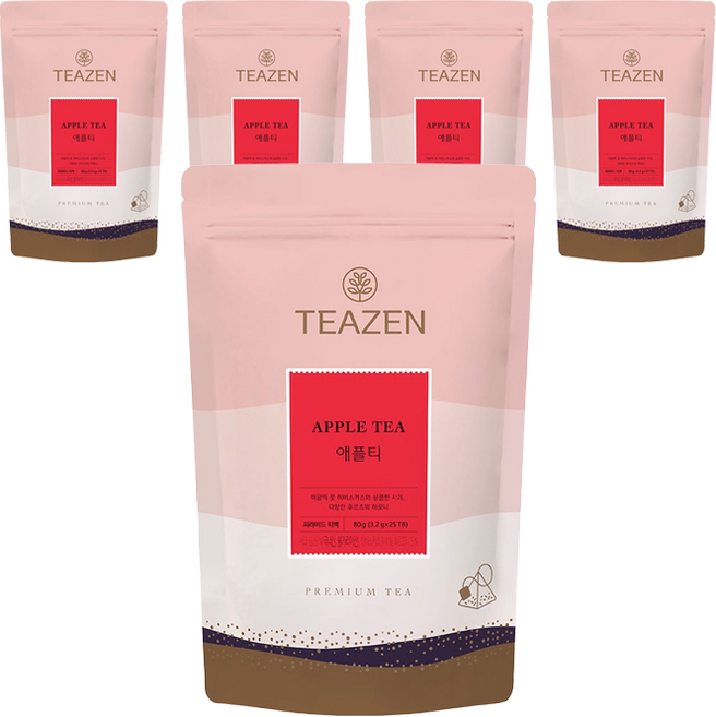 티젠 애플티, 3.2g, 5개, 25개입