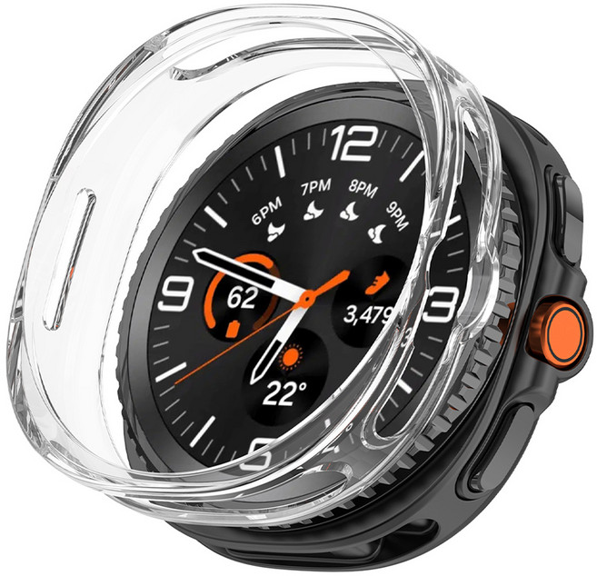 루아러블 갤럭시워치 클래식 TPU 측면 커버 케이스, 투명, 1개