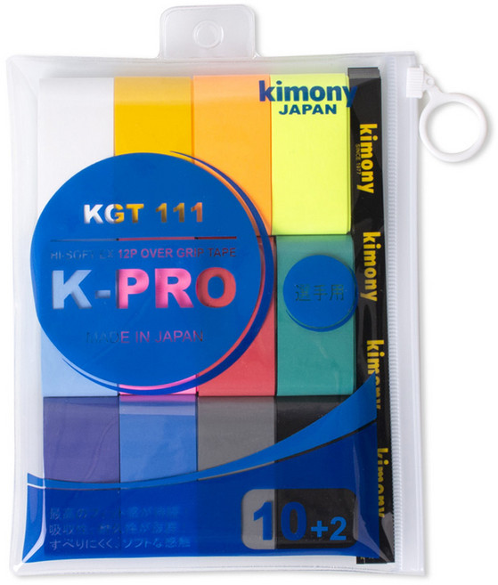 키모니 하이 소프트 EX 오버그립 KGT111 12p, 혼합색상, 1세트