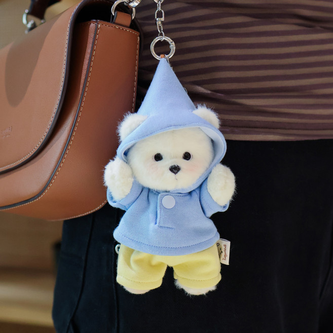 테디테일즈 시그니처 레나베어 키링, 15cm, 화이트, 1개