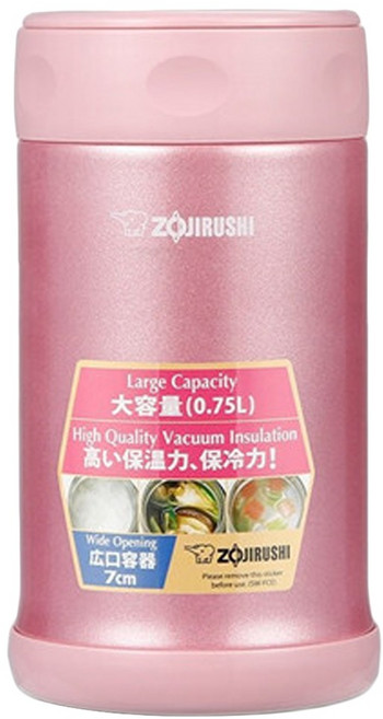 ZOJIRUSHI 象印 不鏽鋼真空燜燒杯, 珍珠粉色, 750ml, 1個