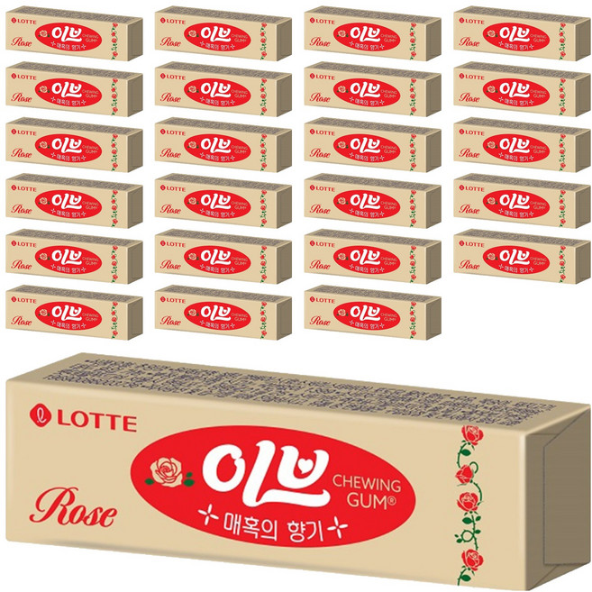 롯데웰푸드 이브로즈 껌, 26g, 24개
