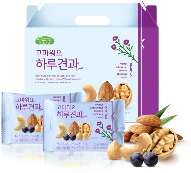 하루견과 고마워요 믹스넛, 20g, 30개 - 쿠팡