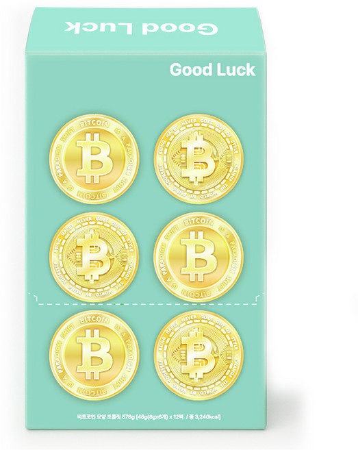 비트코인 초콜릿, 12개, 48g