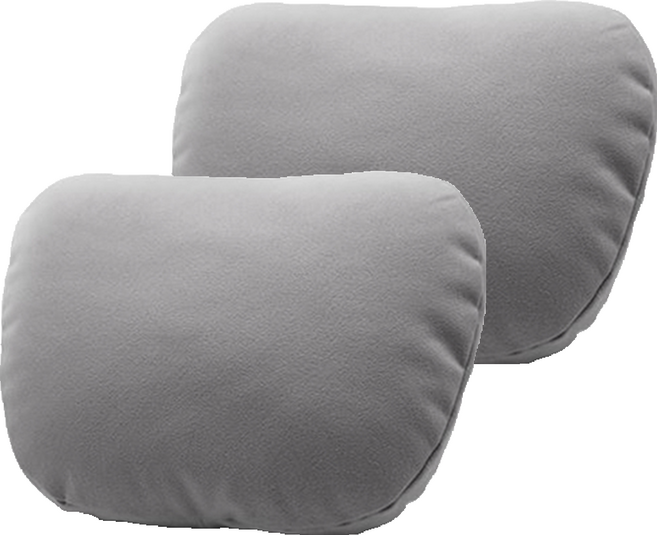 소울랜드 프리미엄 차량용 목쿠션, 그레이, 2개
