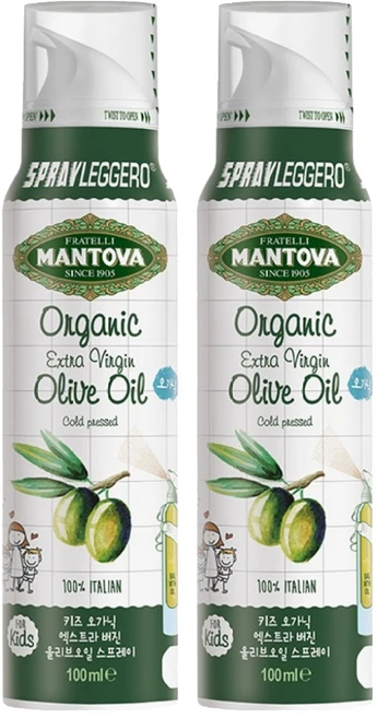 만토바 키즈 오가닉 엑스트라 버진 올리브오일 스프레이, 100ml, 2개 - 쿠팡