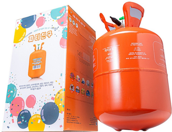 파티친구 고순도 헬륨가스 20개용, 혼합색상, 1개