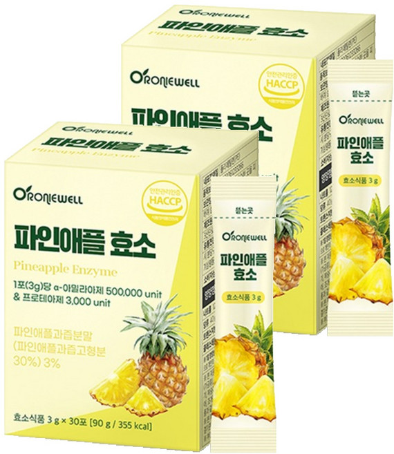 로니웰 파인애플 효소, 30회분, 2개