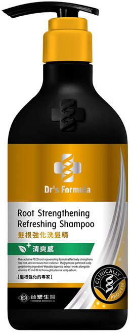 台塑生醫 Dr's Formula 髮根強化洗髮精 清爽感, 580g, 1瓶