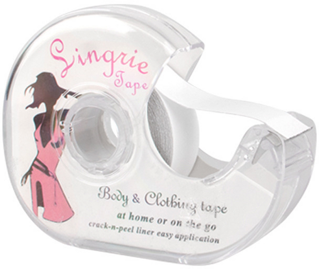 쿠말 패션 옷 고정 노출 방지 양면 테이프 5m, 클리어, 1개