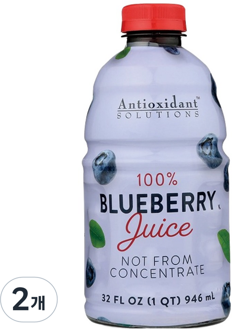 안티옥시던트솔루션 블루베리 주스 NFC, 946ml, 2개