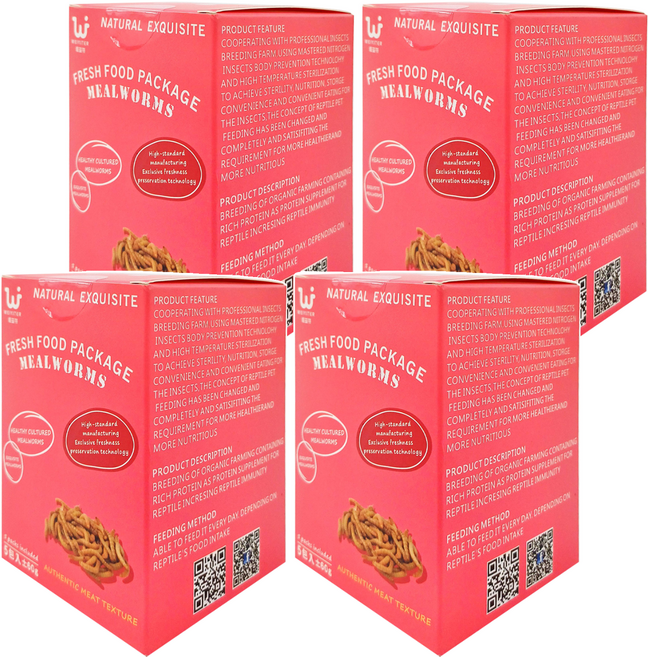 WEIYITER 維益特 台灣公司貨 麵包蟲鮮食包 5包, 60g, 4盒