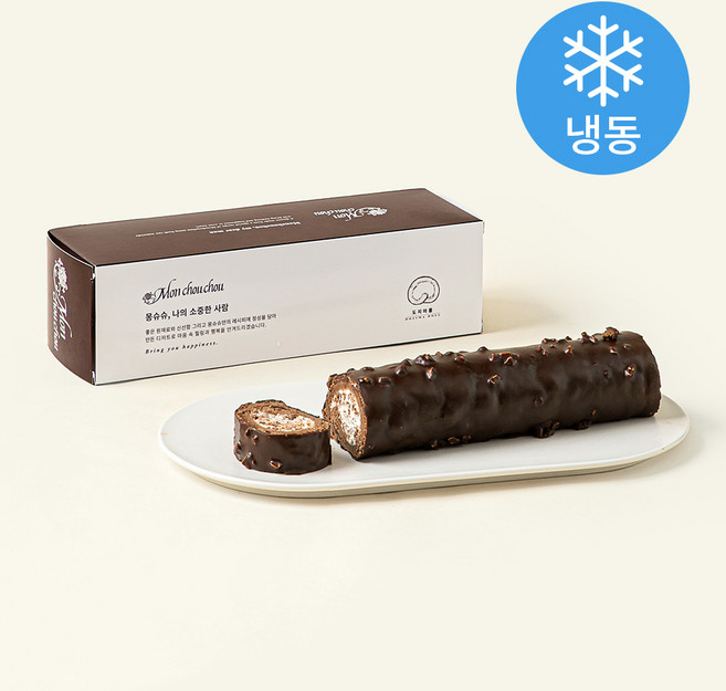 Monchouchou 쁘띠 아망드 쇼콜라롤 (냉동), 315g, 1개