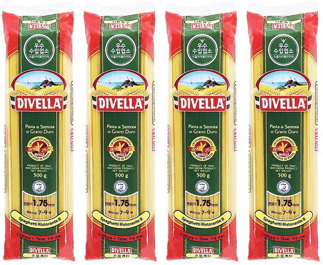 DIVELLA 德威樂 義大利麵, 500g, 4個