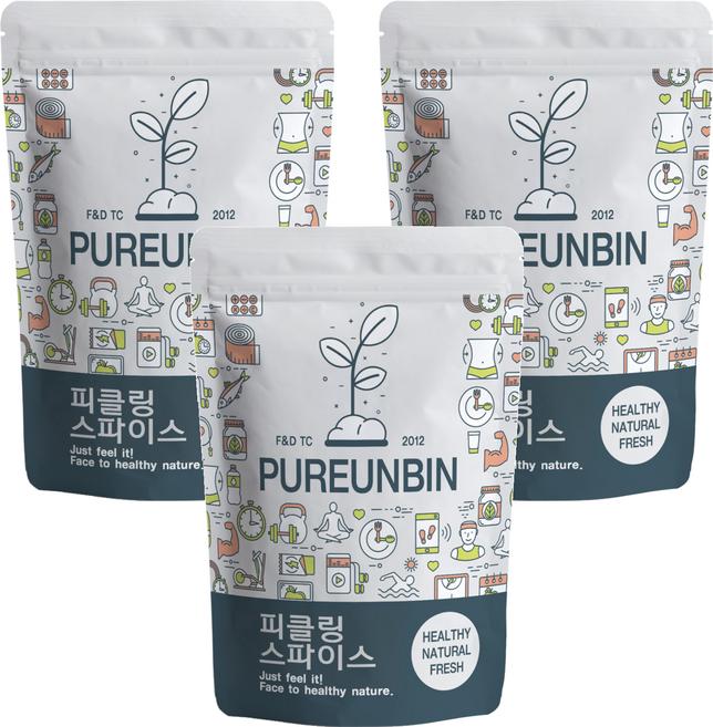 푸른빈 피클링 스파이스, 3개, 500g