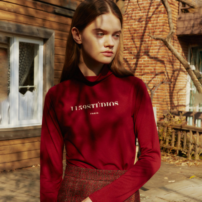 A3 1159 SIGNATURE LOGO TURTLENECK