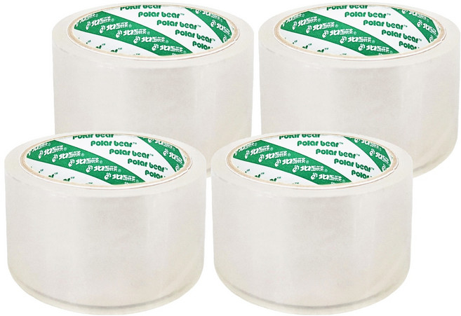 polar bear 北極熊 無聲OPP安靜封箱膠帶 PPT4840S, 4個
