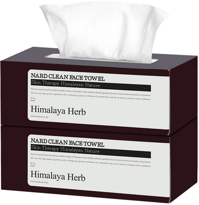 나드 클린 페이스타올, 80매, 2개